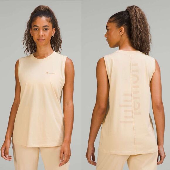 Lululemon All Yours Tank Top Graphic Logo - Picture 1 of 8